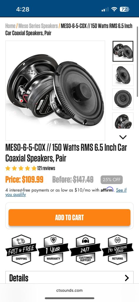 How Much is Speakers for a Car