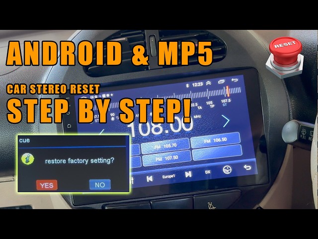 How to Reset Android Car Stereo