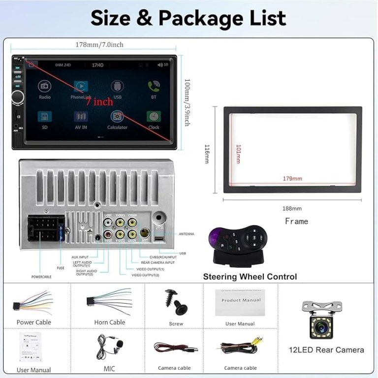 What are the Dimensions of a Double Din Car Stereo