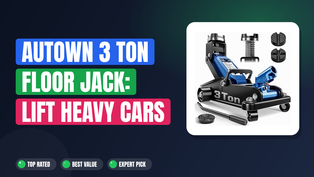 AUTOWN 3 Ton Floor Jack: Lift Heavy Cars Safely