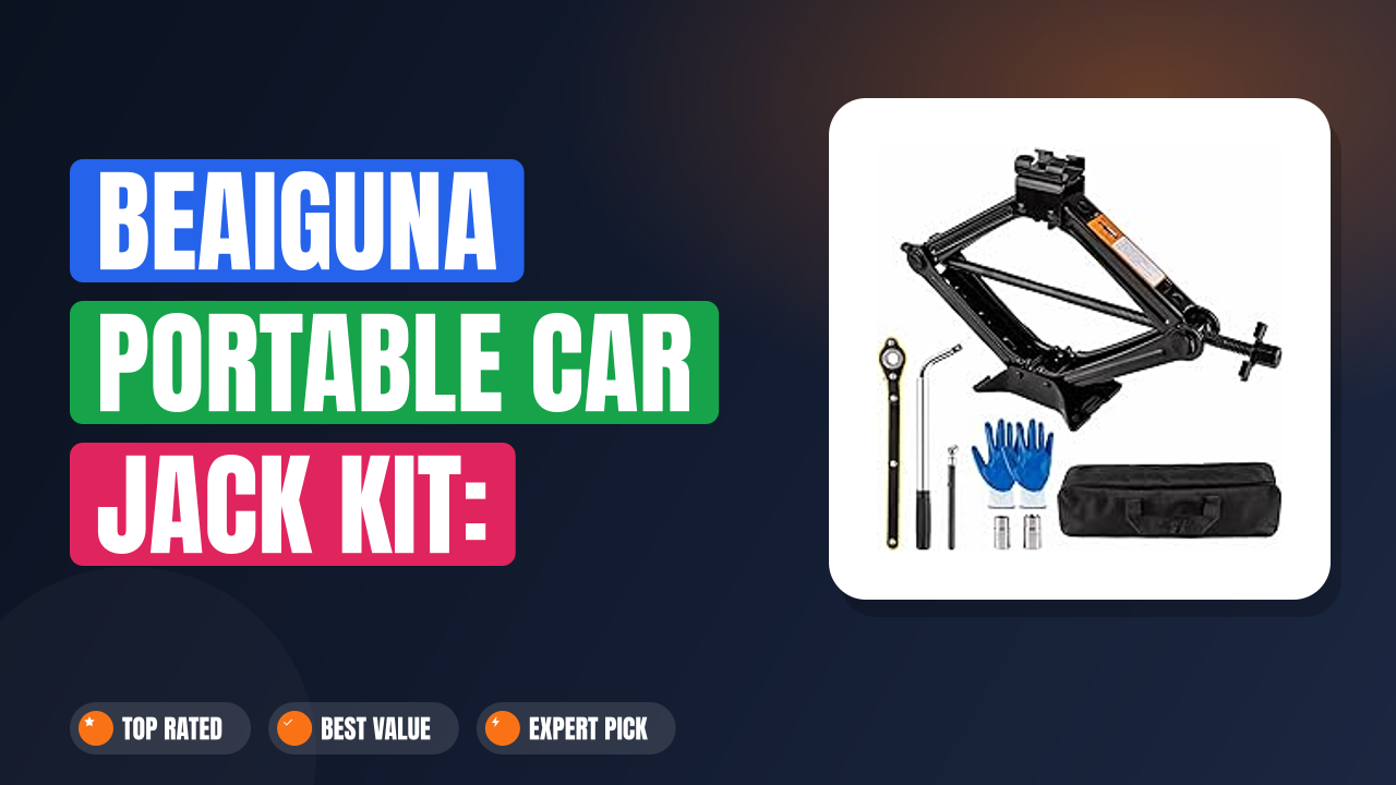 Beaiguna Portable Car Jack Kit: Effortless Tire Changes