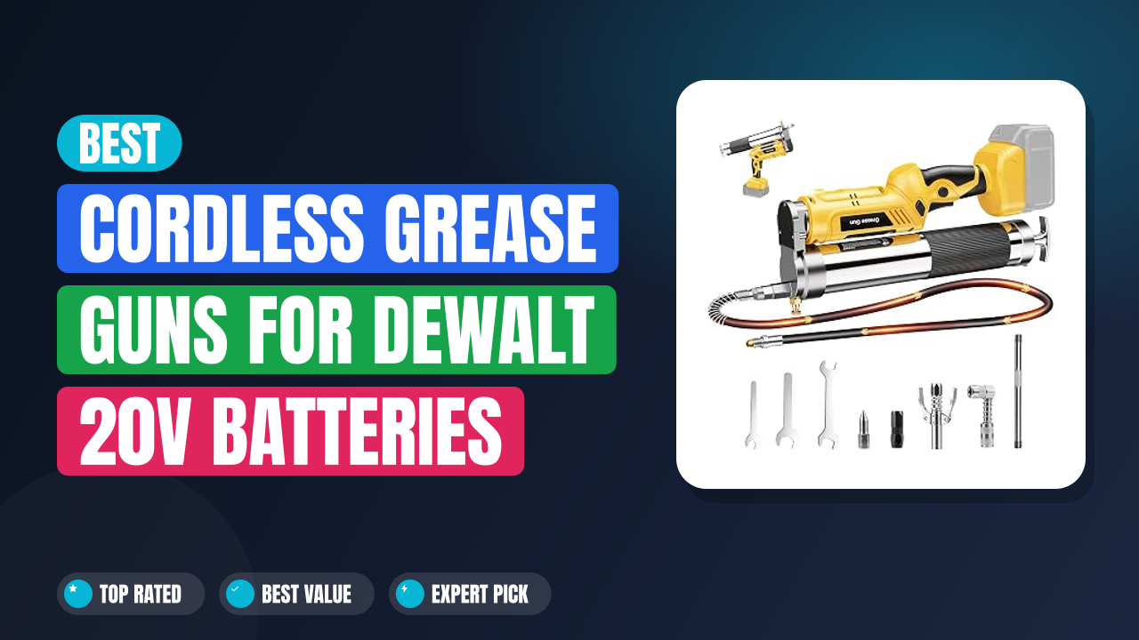 Best Cordless Grease Guns for DeWalt 20V Batteries