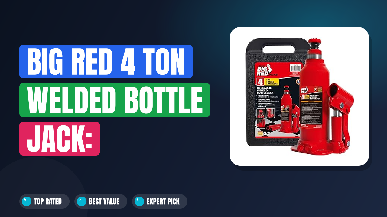 Big Red 4 Ton Welded Bottle Jack: Heavy-Duty Power