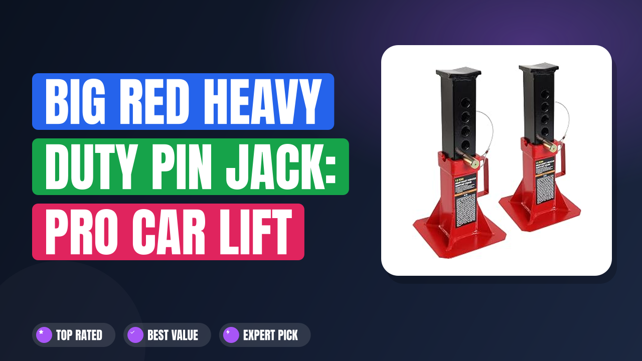 BIG Red Heavy Duty Pin Jack: Pro Car Lift Review