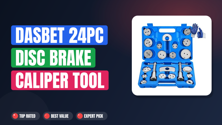 DASBET 24pc Disc Brake Caliper Tool Set: Heavy Duty Kit