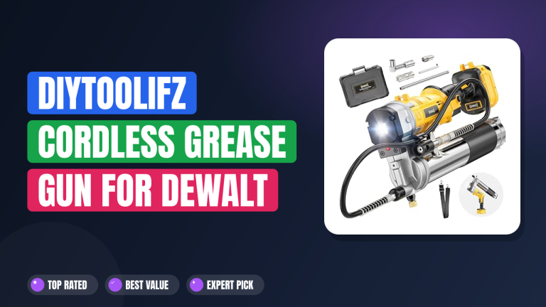 DIYtoolifz Cordless Grease Gun for DeWalt 20V Battery