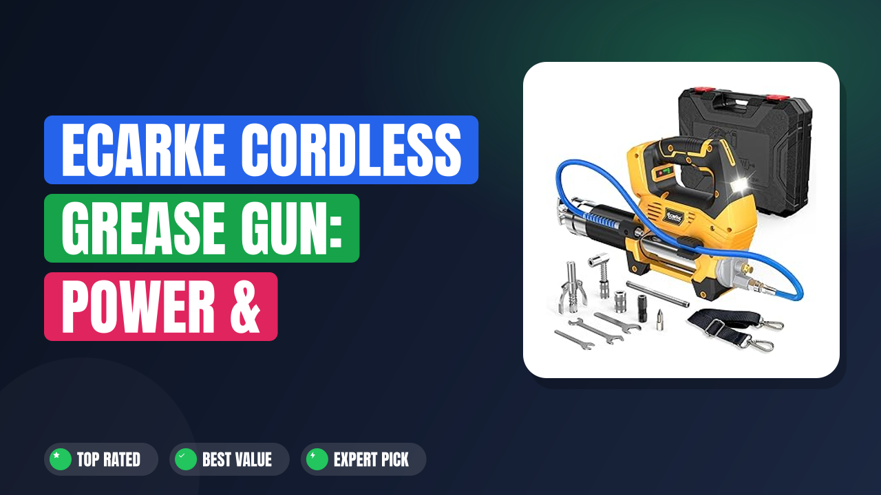 Ecarke Cordless Grease Gun: Power & Precision