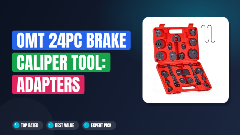 OMT 24pc Brake Caliper Tool: Adapters Included