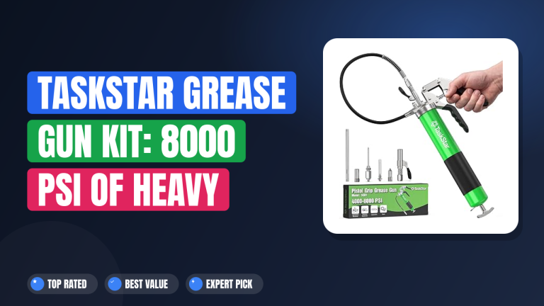 TaskStar Grease Gun Kit: 8000 PSI of Heavy Duty Power