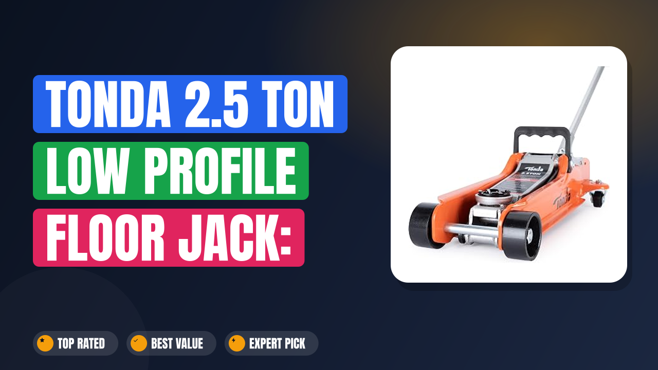 TONDA 2.5 Ton Low Profile Floor Jack: Lift Heavy Rides Easy