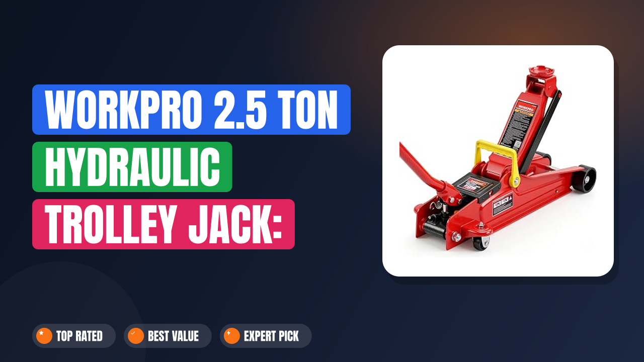 WORKPRO 2.5 Ton Hydraulic Trolley Jack: Lift Heavy Safely